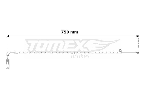 TOMEX BRAKES Сигнализатор, износ тормозных колодок TX 30-59